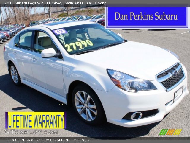 2013 Subaru Legacy 2.5i Limited in Satin White Pearl