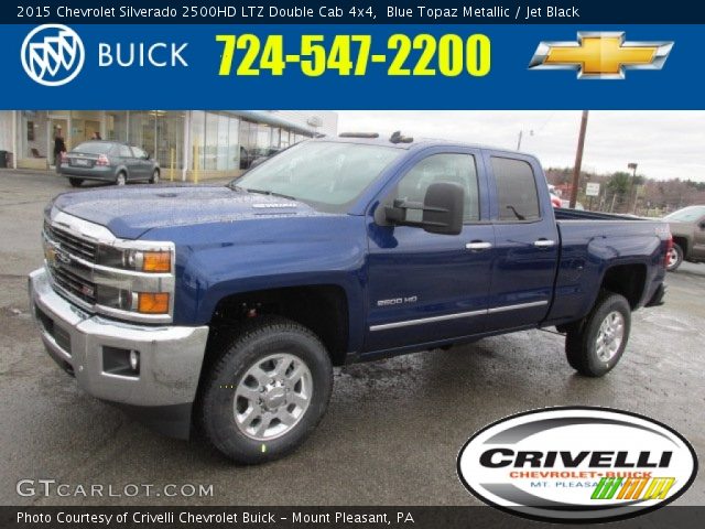2015 Chevrolet Silverado 2500HD LTZ Double Cab 4x4 in Blue Topaz Metallic