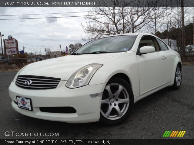 2007 Infiniti G 35 Coupe in Ivory Pearl