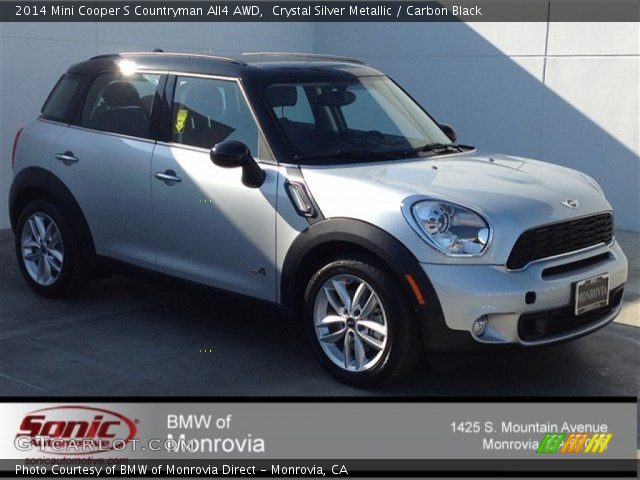 2014 Mini Cooper S Countryman All4 AWD in Crystal Silver Metallic