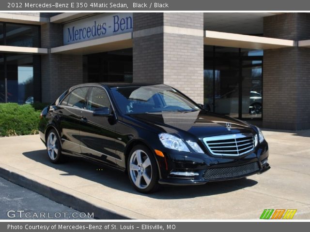 2012 Mercedes-Benz E 350 4Matic Sedan in Black