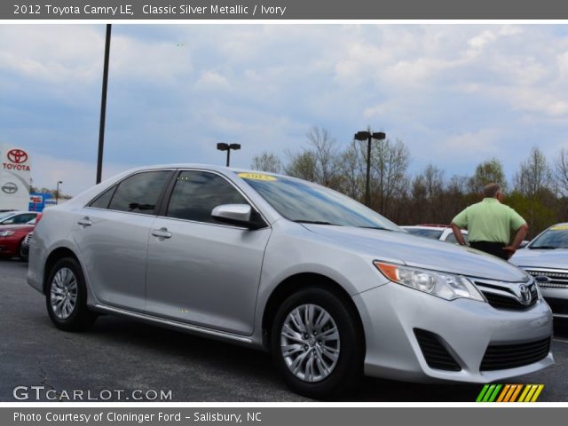 2012 Toyota Camry LE in Classic Silver Metallic