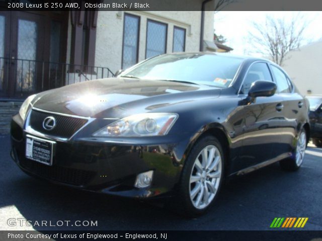 2008 Lexus IS 250 AWD in Obsidian Black