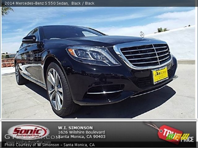 2014 Mercedes-Benz S 550 Sedan in Black