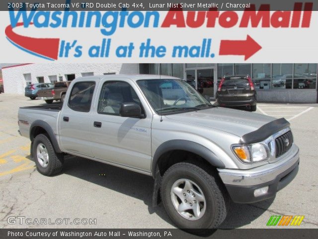 2003 Toyota Tacoma V6 TRD Double Cab 4x4 in Lunar Mist Silver Metallic