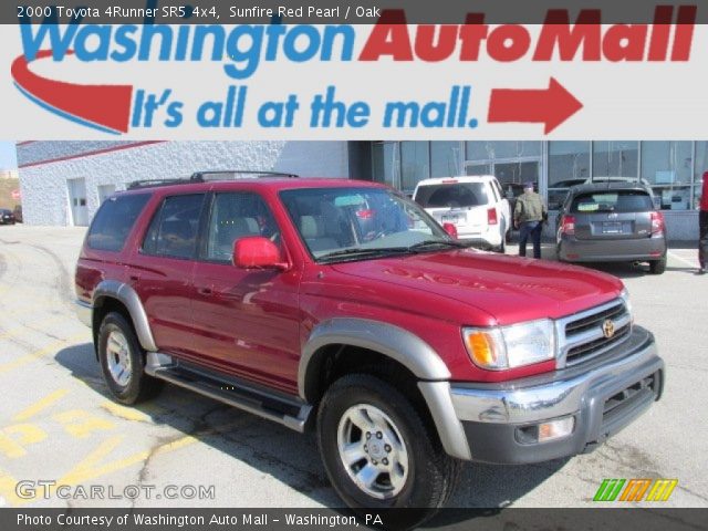 2000 Toyota 4Runner SR5 4x4 in Sunfire Red Pearl