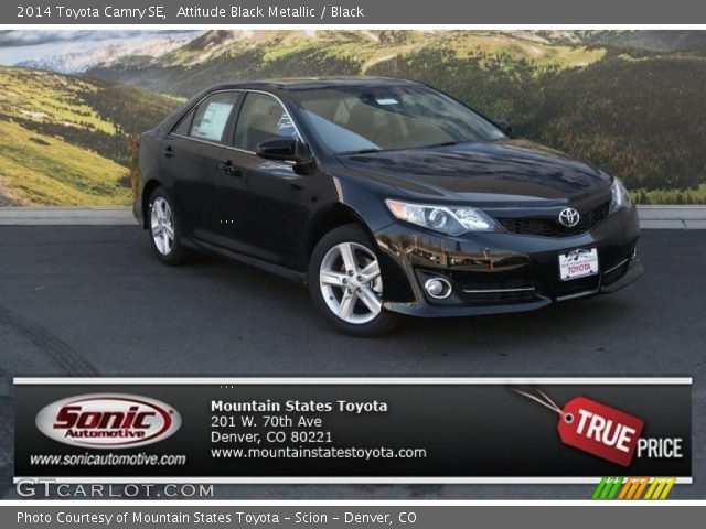 2014 Toyota Camry SE in Attitude Black Metallic