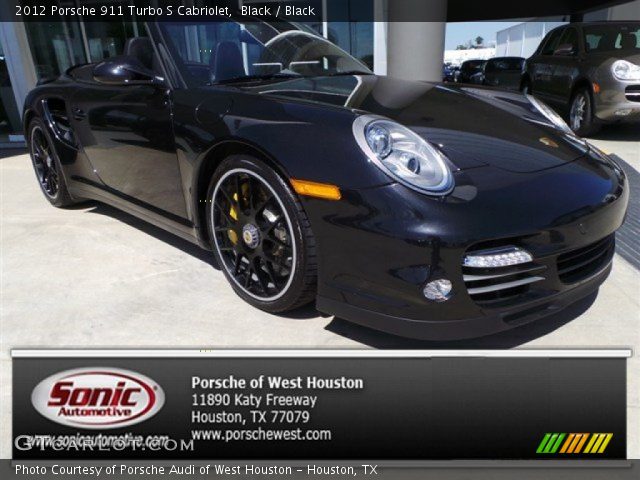 2012 Porsche 911 Turbo S Cabriolet in Black