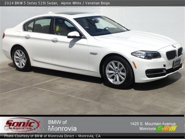 2014 BMW 5 Series 528i Sedan in Alpine White