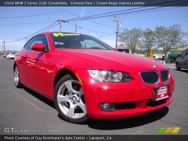 2009 BMW 3 Series 328i Convertible in Crimson Red