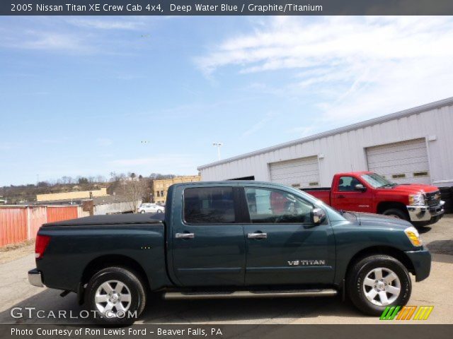 2005 Nissan Titan XE Crew Cab 4x4 in Deep Water Blue