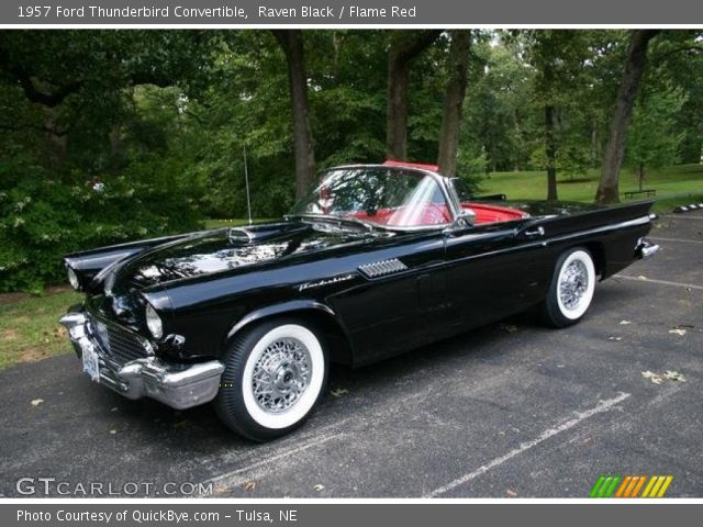 1957 Ford Thunderbird Convertible in Raven Black