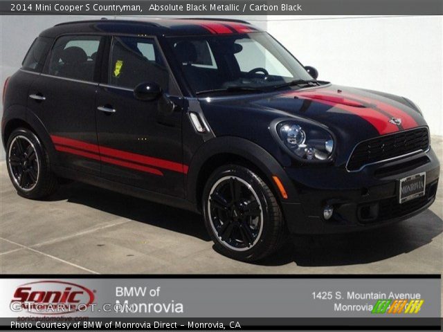 2014 Mini Cooper S Countryman in Absolute Black Metallic