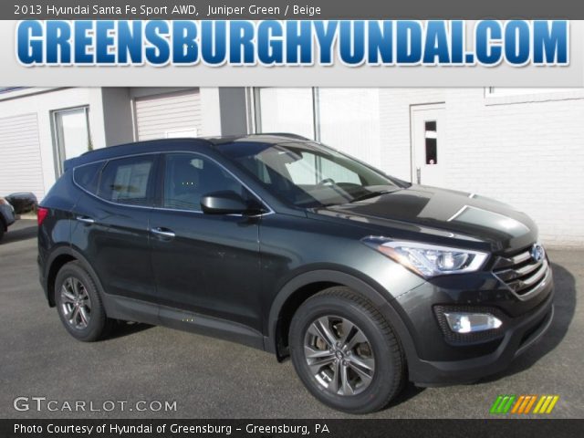 2013 Hyundai Santa Fe Sport AWD in Juniper Green