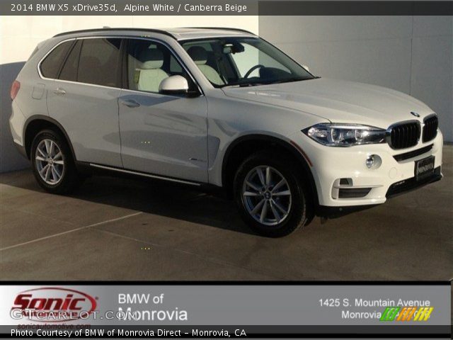 2014 BMW X5 xDrive35d in Alpine White