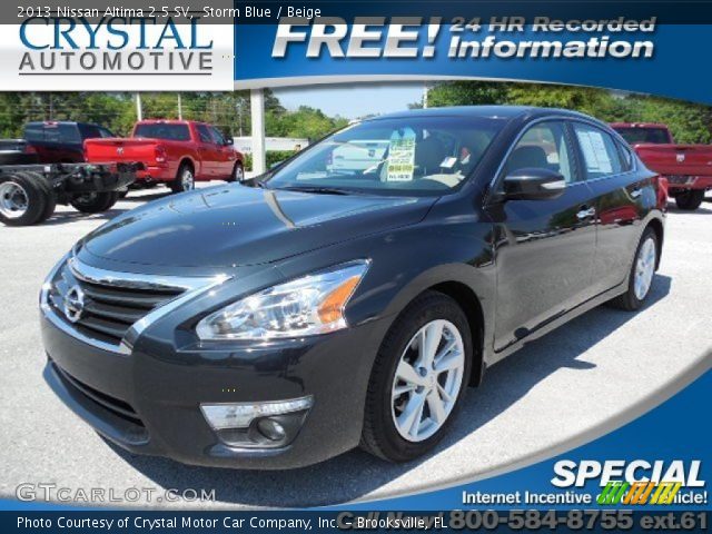 2013 Nissan Altima 2.5 SV in Storm Blue