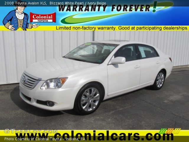 2008 Toyota Avalon XLS in Blizzard White Pearl