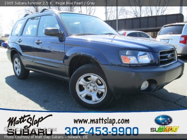 2005 Subaru Forester 2.5 X in Regal Blue Pearl