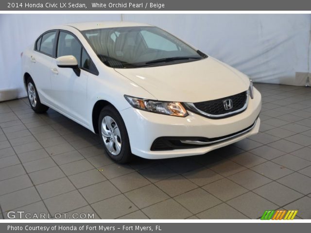 2014 Honda Civic LX Sedan in White Orchid Pearl