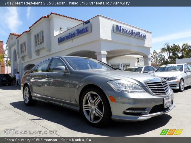 2012 Mercedes-Benz S 550 Sedan in Paladium Silver Metallic