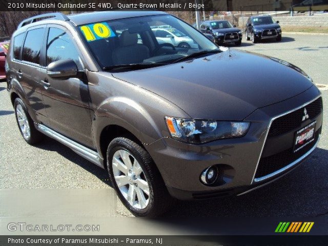 2010 Mitsubishi Outlander SE 4WD in Quartz Brown Metallic