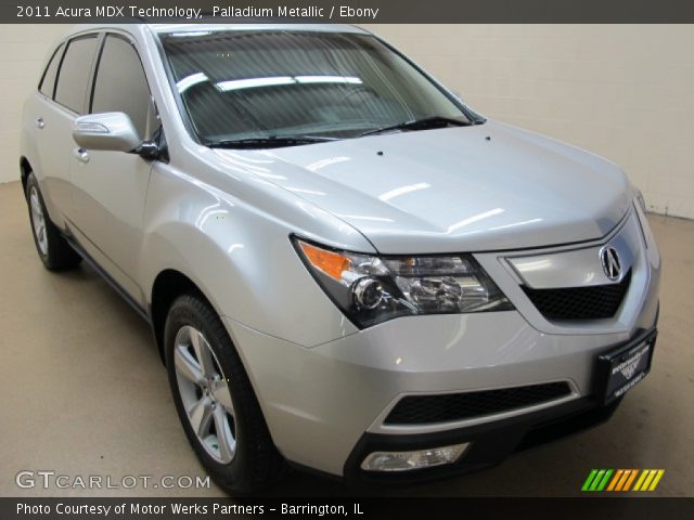 2011 Acura MDX Technology in Palladium Metallic
