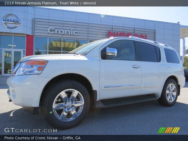 2014 Nissan Armada Platinum in Pearl White