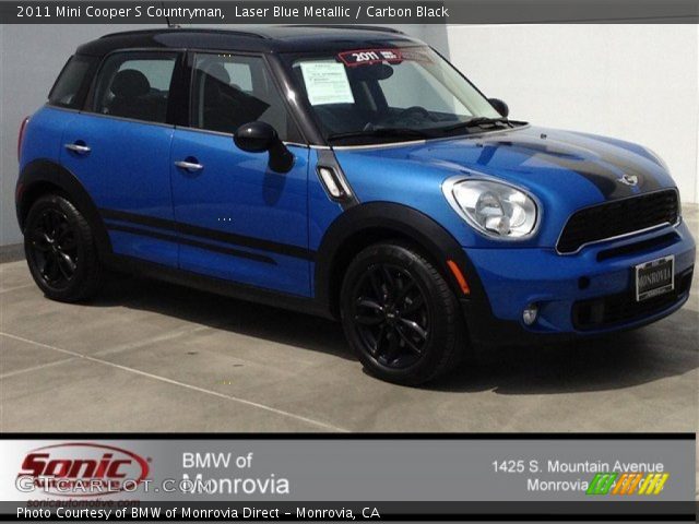 2011 Mini Cooper S Countryman in Laser Blue Metallic