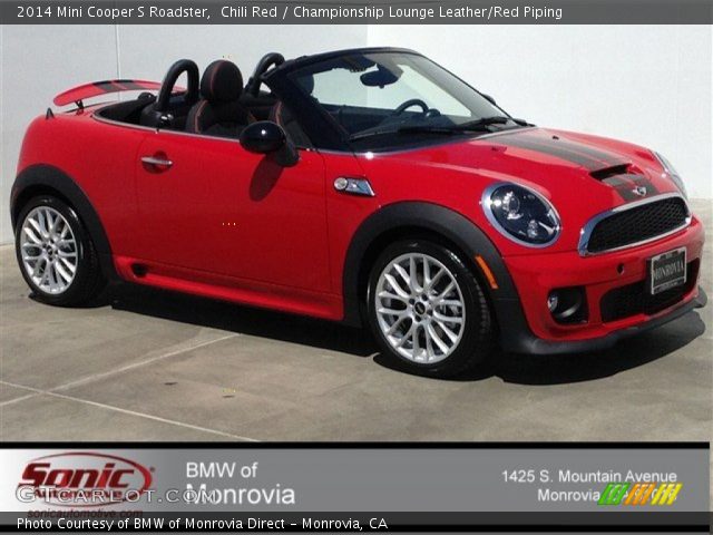 2014 Mini Cooper S Roadster in Chili Red