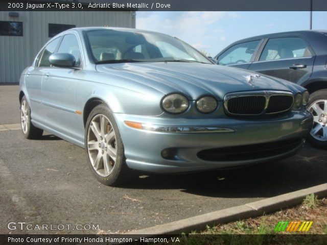 2003 Jaguar X-Type 3.0 in Adriatic Blue Metallic