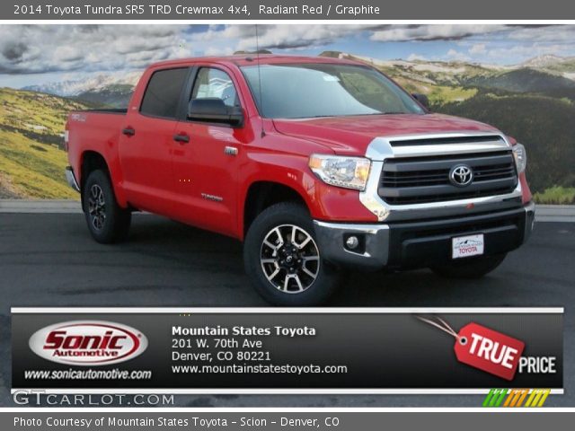 2014 Toyota Tundra SR5 TRD Crewmax 4x4 in Radiant Red