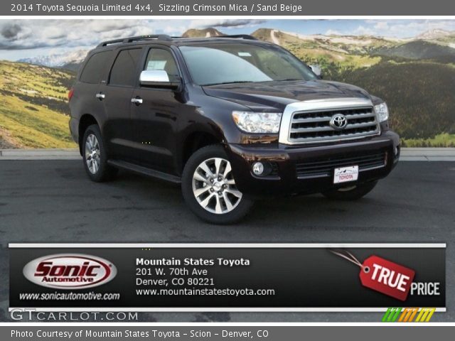 2014 Toyota Sequoia Limited 4x4 in Sizzling Crimson Mica