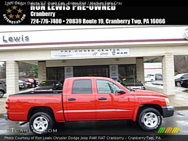 2005 Dodge Dakota SLT Quad Cab in Flame Red
