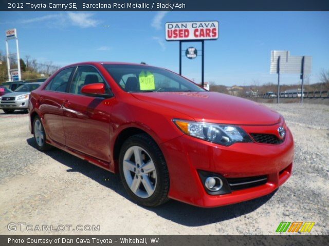 2012 Toyota Camry SE in Barcelona Red Metallic