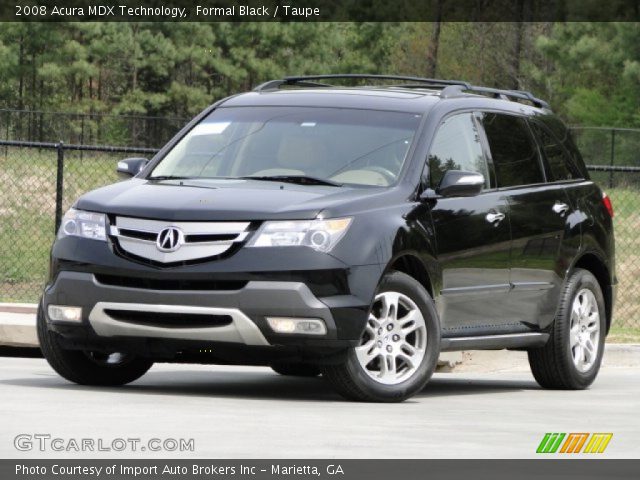 2008 Acura MDX Technology in Formal Black