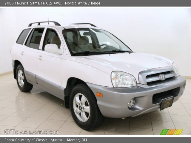 2005 Hyundai Santa Fe GLS 4WD in Nordic White