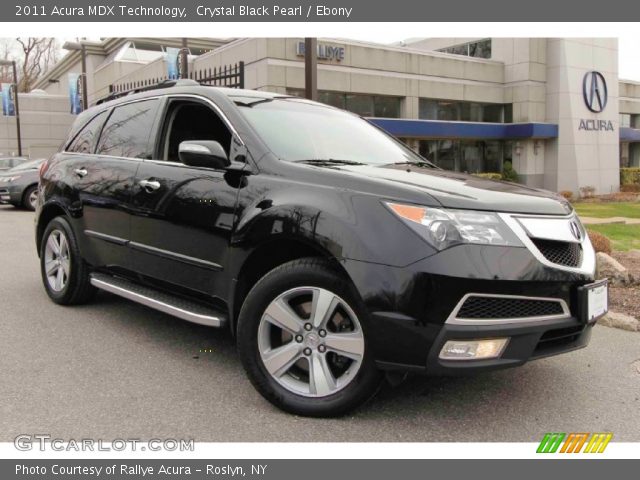 2011 Acura MDX Technology in Crystal Black Pearl