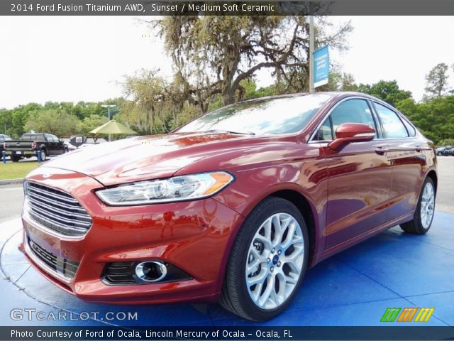 2014 Ford Fusion Titanium AWD in Sunset
