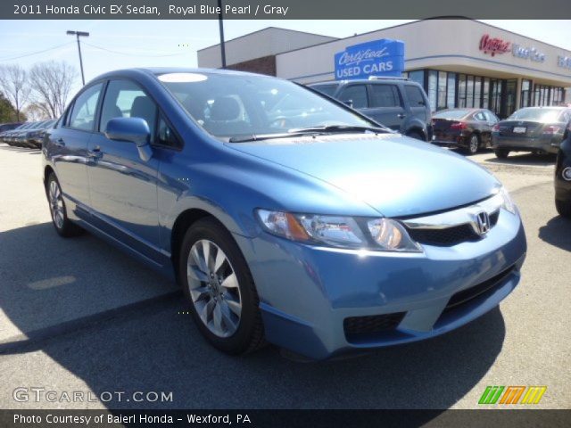 2011 Honda Civic EX Sedan in Royal Blue Pearl