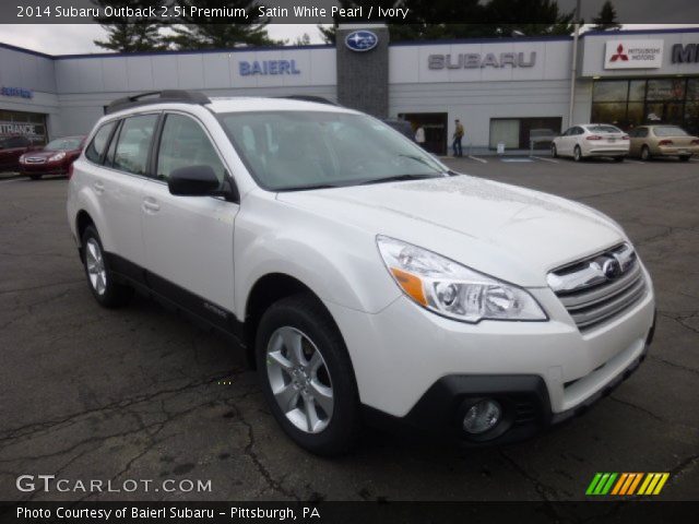 2014 Subaru Outback 2.5i Premium in Satin White Pearl