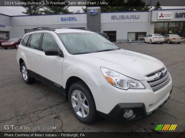 2014 Subaru Outback 2.5i Premium in Satin White Pearl