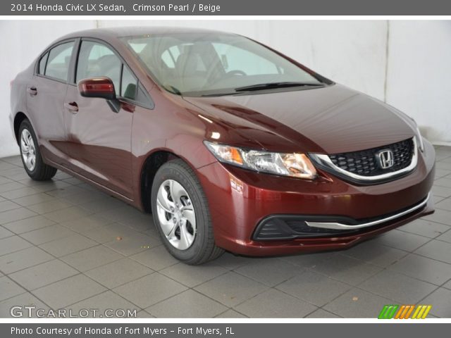 2014 Honda Civic LX Sedan in Crimson Pearl
