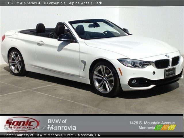 2014 BMW 4 Series 428i Convertible in Alpine White