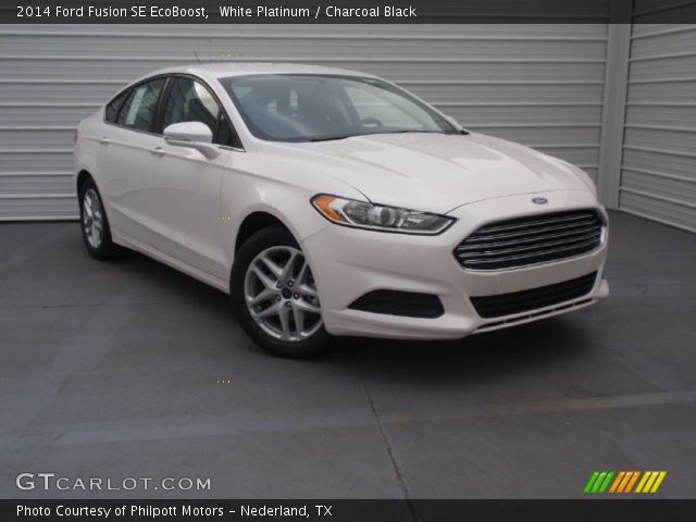 2014 Ford Fusion SE EcoBoost in White Platinum