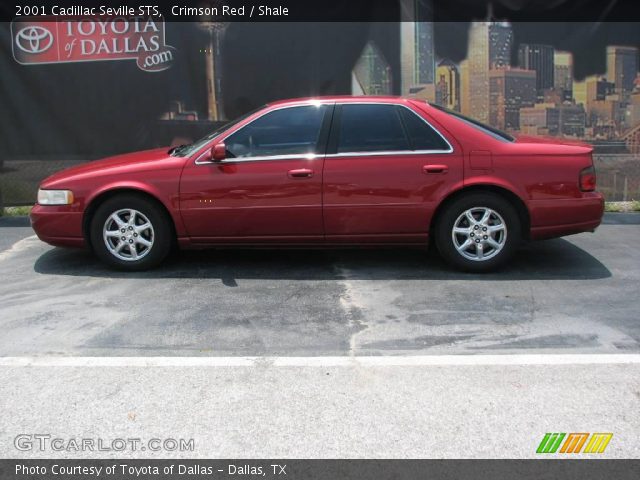 2001 Cadillac Seville STS in Crimson Red
