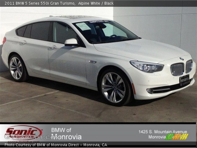 2011 BMW 5 Series 550i Gran Turismo in Alpine White
