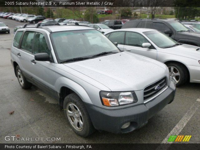 2005 Subaru Forester 2.5 X in Platinum Silver Metallic