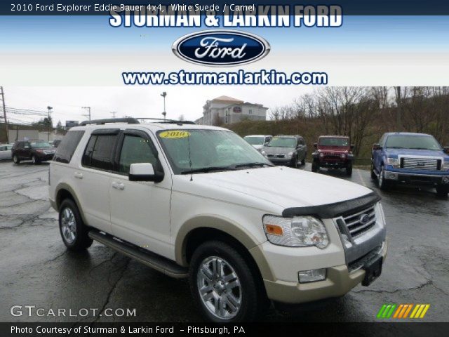 2010 Ford Explorer Eddie Bauer 4x4 in White Suede