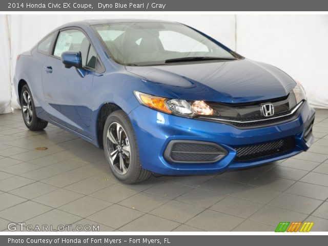 2014 Honda Civic EX Coupe in Dyno Blue Pearl