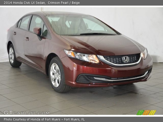 2014 Honda Civic LX Sedan in Crimson Pearl